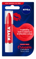 NIVEA CRAYON LIPSTICK Балсам за устни Poppy red, 3 гр.