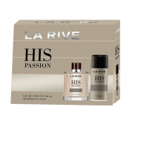 LA RIVE HIS PASSION ЕДТ 100 мл + дезодорант 150 мл,  подаръчен комплект