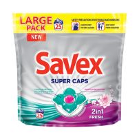 SAVEX SUPER CAPS Концентриран перилен препарат 2in1 fresh,  25 дози