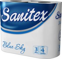 SANITEX Тоалетна хартия Blue Sky, 4 бр.  