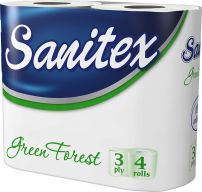 SANITEX Тоалетна хартия Green Forest, 4 бр.