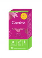 CAREFREE Ежедневни дамски превръзки flexicomfort aloe extract, 60 бр.