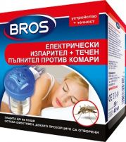 BROS Електрически изпарител + течен пълнител против комари