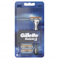 GILLETTE SENSOR EXCEL 3 Система за бръснене +6 ножчета