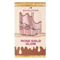 I HEART REVOLUTION GLOW MINI CHOCOLATE Палитра хайлайтъри Rose Gold, 1бр.