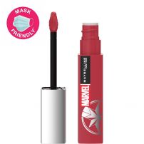 MAYBELLINE NEW YORK MARVEL SUPERSTAY MATTE INK Дълготрайно матово течно червило №80 Ruler, 1бр.