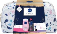 NIVEA ULTIMATE CARE Подаръчен комплект  Deo Рол-он дамски Invisible on Black & White Clear, 50мл+Expert Make-up Двуфазна мицеларна вода, 400мл+Душ гел Water Lily & Oil, 250мл