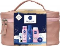 NIVEA TIMELESS CLASSIC Подаръчен комплект Deo Рол-он дамски Invisible on Black & White Pure,50 мл+ Душ гел Water Lily & Oil,250 мл+ Шампоан за блясък Hairmilk Natural Shine,250 мл+Крем,30 ml+Подхранващо мляко за тяло,250 мл