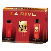 LA RIVE IN WOMAN RED Подаръчен комплект парфюм 100 мл + дезодорант 150 мл )