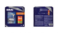 GILLETTE SENSOR Подаръчен комплектГел за бръснене 200мл + Афтършейв 75мл