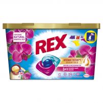 REX AROMATHERAPY ORCHID COLOR 3+1 POWER Капсули за цветно пране, 14 пранета.