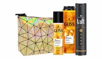 GLISS OIL подаръчен комплект Шампоан с масла, 250 мл + Спрей -балсам, 200 мл + Лак за коса, 250 мл