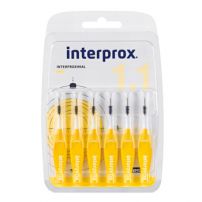 DENTAID INTERPROX 4G mini 1.1mm, ISO 3 Интердентални четки за зъби, 6 бр./оп.