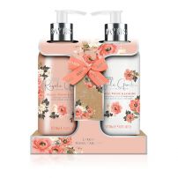 BAYLIS & HARDING Royale Garden 2 Bottle  Подаръчен комплект Течен сапун за ръце, 1х300 мл + Лосион за ръце и тяло, 1х300 мл