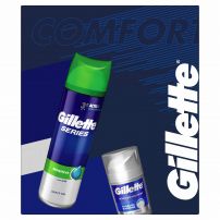 GILLETTE Подаръчен комплект Гел за Бръснене Series Sensitive, 200 мл + Успокояващ Балсам 3в1, 50 мл