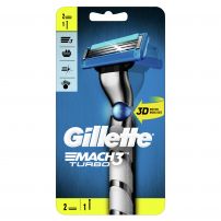 GILLETTE MACH 3 TURBO 3D Система за бръснене  дръжка + две ножчета