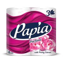PAPIA Тоалетна хартия 3пл. 4 броя екзотик