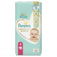 PAMPERS PREMIUM CARE Бебешки пелени за еднократна употреба Maxi размер 4, 8-14 кг., 52 бр.