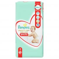 PAMPERS PREMIUM CARE PANTS Бебешки гащички за еднократна употреба Midi размер 3, 6-11 кг., 48 бр.