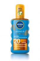 NIVEA Sun Protect & Bronze Защитно олио за допълнителен тен SPF 20, 200 мл