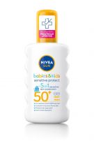 NIVEA Sun Pure & Sensitive Детски слънцезащитен спрей SPF 50+, 200 мл