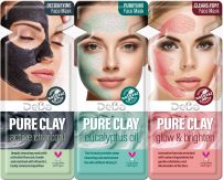 DEBA PURE CLAY 3 вида почистващи маски за лице 3 х 7мл