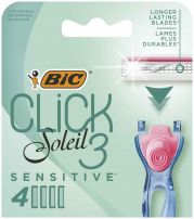 BIC CLICK SOLEIL 3 Резарвни ножчета Sensitive, 4 бр.