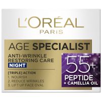 L'OREAL PARIS AGE EXPERT 55+ NIGHT Крем за лице, 50 мл.