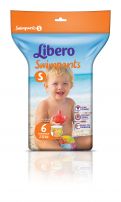 LIBERO SWIMPANTS Гащички за плуване S (7-12kg) 6бр.