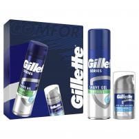GILLETTE SERIES Комплект Гел за бръснене, 200 мл +  Балсам за след бръснене, 50 мл