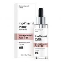 INOPHARM PURE ELEMENTS Серум за лице с 2% Хиалуронова киселина и Витамин B5, 30мл.