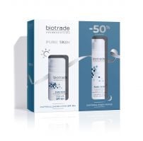 BIOTRADE PURE SKIN Промо пакет озаряващ дневен крем SPF 50+ 50мл + нощен флуид 50мл -50%