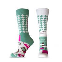 HAPPY FOOTTOPIA DESIGN Чорапи зелен травел памук 39-42 