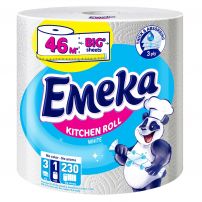 EMEKA JUMBO WHITE Кухненска ролка, 3пл. 1 бр.