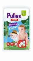 PUFIES PANTS FASHION&NATURE MAXI PACK Бебешки гащички за еднократна употреба Junior размер 5, 12-17 кг, 40бр