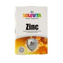 SOLEVITA Цинк, хранителна добавка, 30 таблетки
