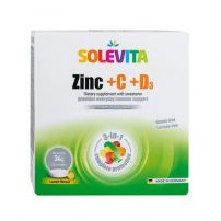 SOLEVITA ZINC+C+D3 Таблетки за смучене, 20 бр.