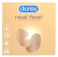 DUREX REAL FEEL Презервативи, 3 бр.