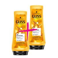 GLISS OIL NUTRITIVE Балсам за коса с цъфтящи краища, 2бр x 200 мл.