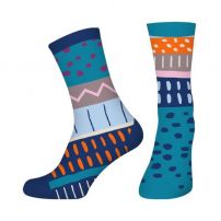 HAPPY FOOTTOPIA Чорапи линии сини, 80% памук, 39-42