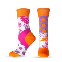 HAPPY FOOTTOPIA Чорапи точки оранжеви 80% памук, 35-38