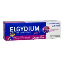 ELGYDIUM KIDS Паста за зъби гелообразна за защита от кариес за деца от 3-6 години с вкус на горски плодове, 50 мл
