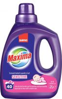 SANO MAXIMA SENSITIVE Гел за пране на бебешки дрехи, 40 пранета, 2 литра
