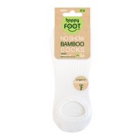 HAPPY FOOTTOPIA PREMIUM NO SHOW Терлици бамбук бял, 43-46