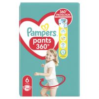 PAMPERS PANTS JUMBO PACK Бебешки гащички за еднократна употреба Extra Large размер 6, 14-19кг., 44 бр.