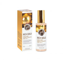 ENOUGH Premium Rich Gold Double Wear Radiance Фон дьо тен SPF50+ PA+++ цвят 23 със златни частици, хиалуронова киселина, бета-глюкан, 100мл.