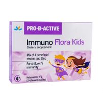 Pro-B-Active Immuno Flora Kids, Дъвчащи таблетки, 20 броя