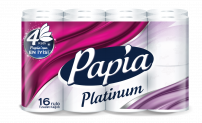 PAPIA PLATINUM Тоалетна хартия, 4пл./16 броя