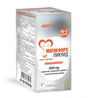 ABOPHARMA МАГНЕФОРС ЛИКУИД 2500 mg Магнезиев цитрат с вкус на портокал,10+2 стика
