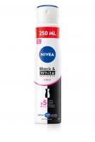 NIVEA INVISIBLE ON BLACK & WHITE CLEAR Део спрей дамски XXL, 250 мл.